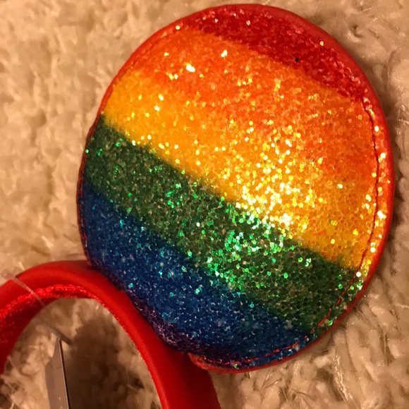 NWT Mickey Mouse LOVE rainbow ears - Picture 3 of 4
